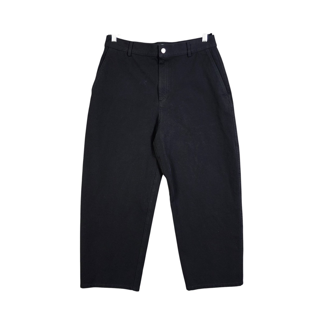 MM LaFleur Womens The Bari Barrel-Leg Jean Size 14 Black Eco Better Than Denim‎ - Picture 2 of 13